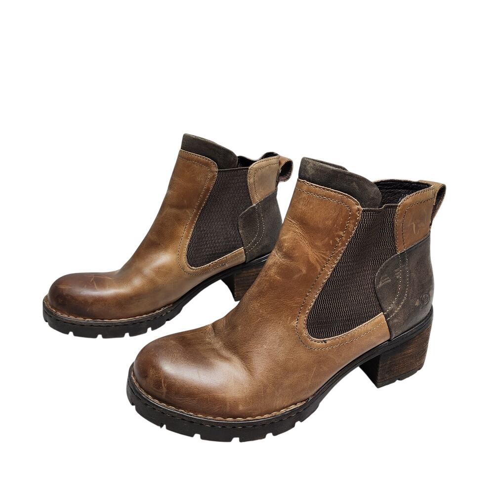 Born Women's Chelsea Style Madyson Lug Sole Leather Boots Size 11M